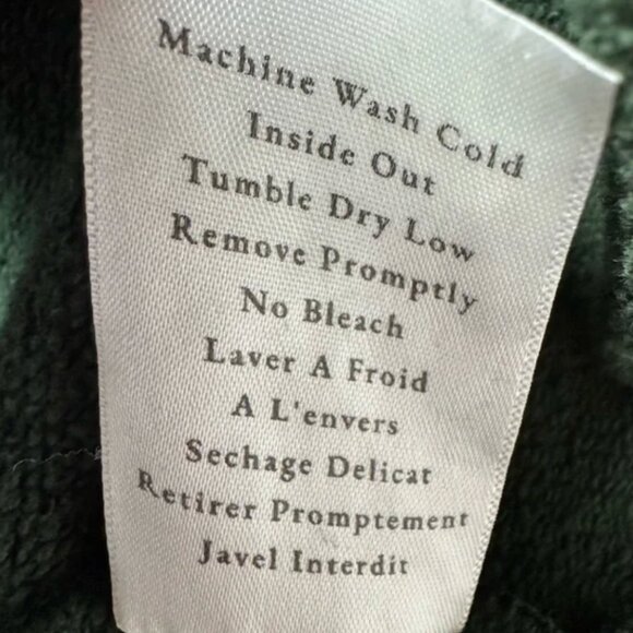 Frank & Eileen Izzie Party Sweatshirt Dress Triple Fleece Green Medium M - Picture 10 of 11